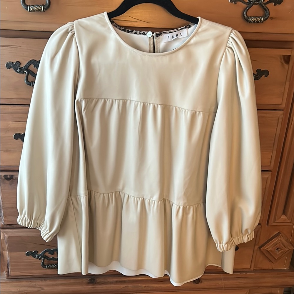 Elegant Cream Women's Top